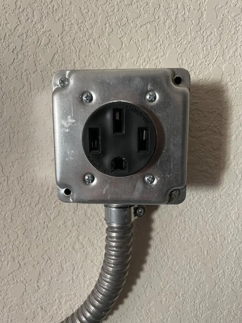 NEMA 14-50 outlet installed for Smart Home Electrical in King George